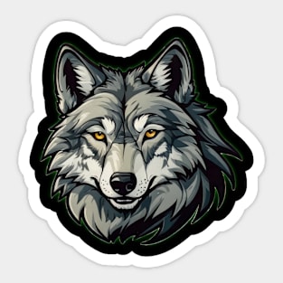 Grey Wolf Sticker